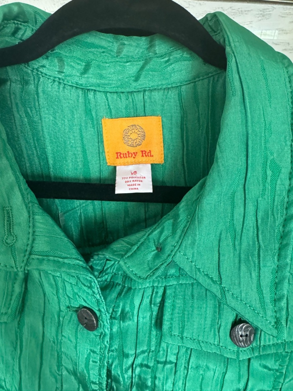 Ruby Rd Emerald Green Jacket - Picture 3 of 5